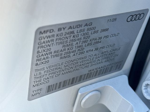 2025 Audi Q5 2.0T Premium Plus quattro