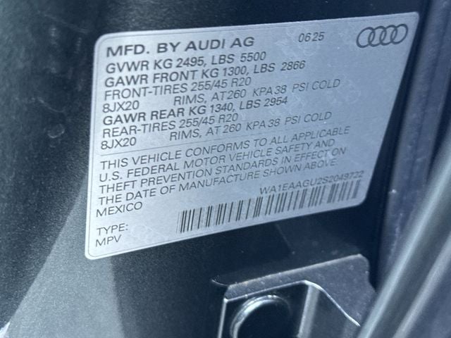 2025 Audi Q5 Sportback 2.0T Premium Plus quattro