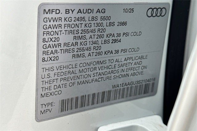 2025 Audi Q5 2.0T Premium Plus quattro