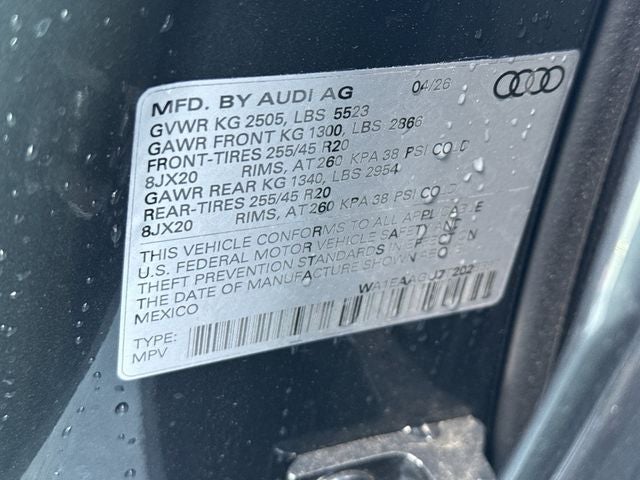 2026 Audi Q5 2.0T Premium Plus quattro