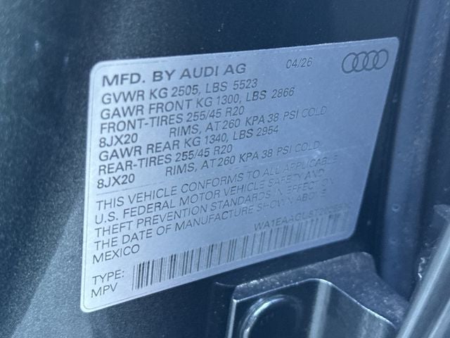 2026 Audi Q5 2.0T Premium Plus quattro