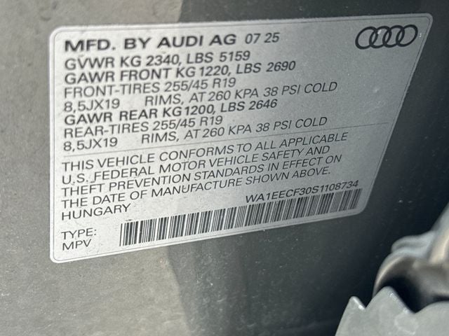 2025 Audi Q3 Premium Plus S Line quattro