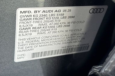 2025 Audi Q3 Premium Plus S Line quattro