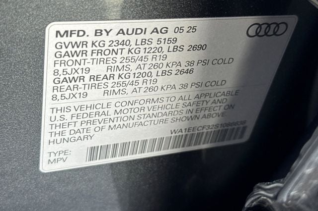 2025 Audi Q3 Premium Plus S Line quattro