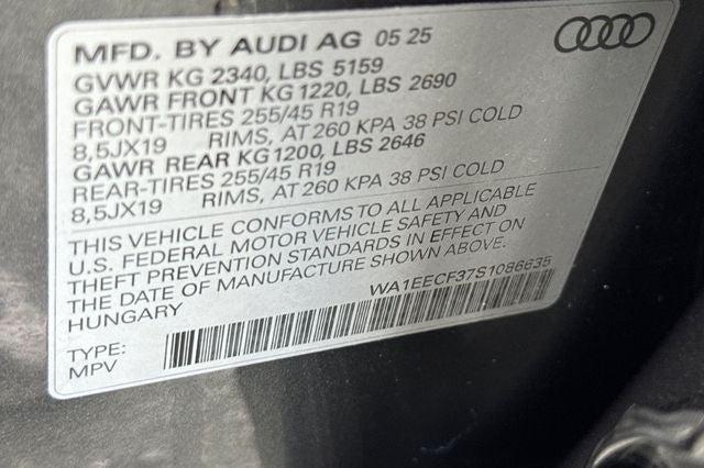 2025 Audi Q3 Premium Plus S Line quattro