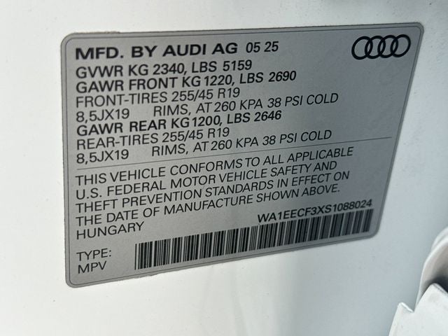 2025 Audi Q3 Premium Plus S Line quattro