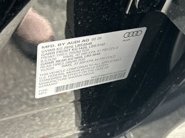2027 Audi Q6 e-tron Premium quattro
