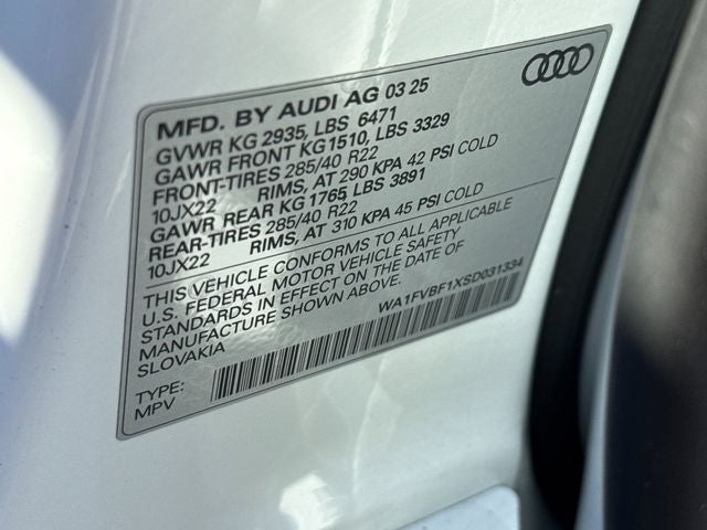 2025 Audi Q8 55 Prestige quattro