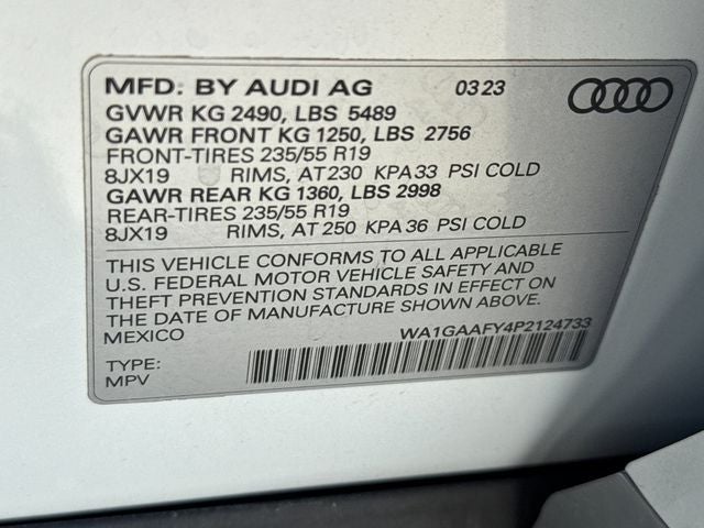 2023 Audi Q5 45 S line Premium quattro