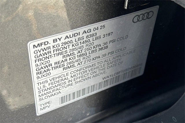 2025 Audi Q7 45 Premium Plus quattro