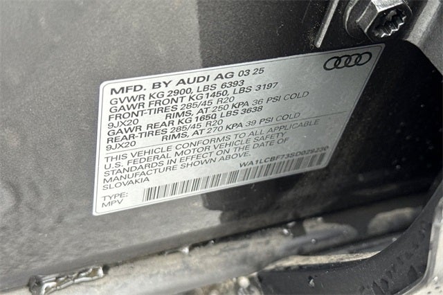 2025 Audi Q7 45 Premium Plus quattro