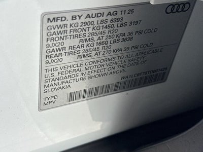 2026 Audi Q7 45 Premium Plus quattro