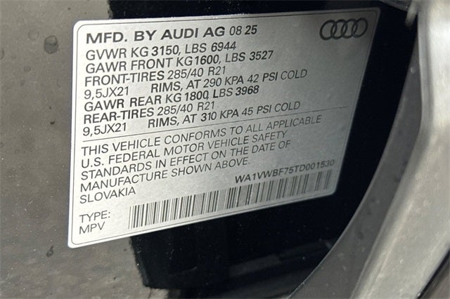 2026 Audi SQ7 Prestige quattro