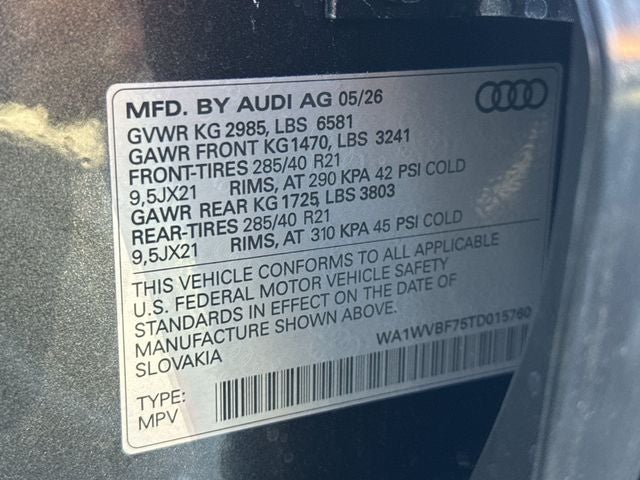 2026 Audi Q7 55 Premium S Line quattro