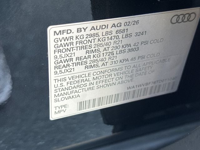 2026 Audi Q7 55 Prestige quattro