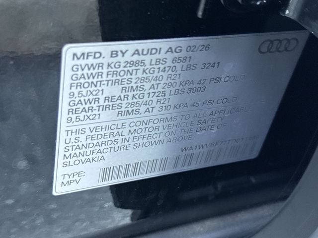 2026 Audi Q7 55 Prestige quattro