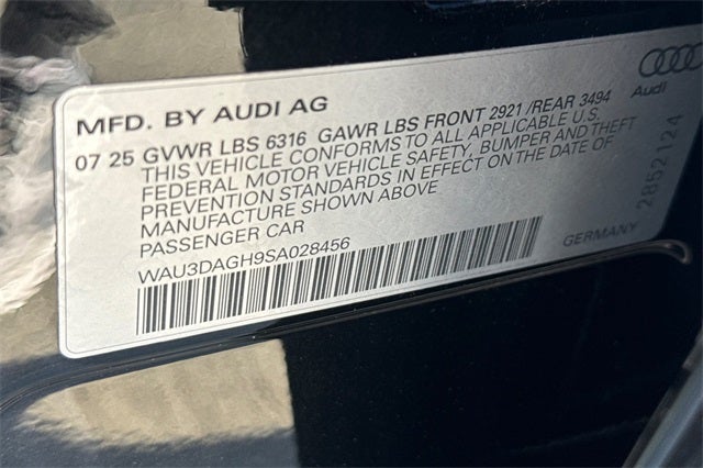 2025 Audi A6 Sportback e-tron Prestige quattro