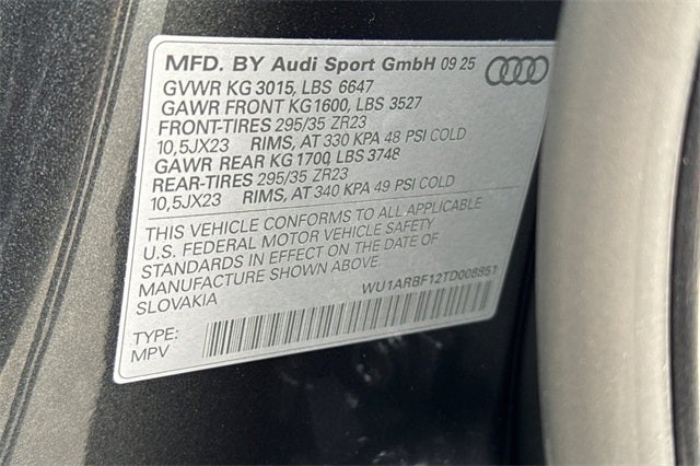 2026 Audi RS Q8 performance 4.0T quattro