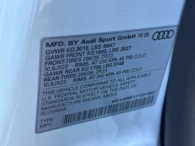 2026 Audi RS Q8 performance 4.0T quattro