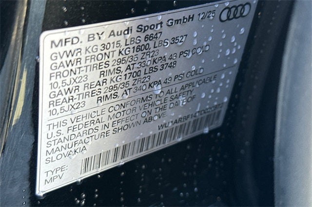 2026 Audi RS Q8 performance 4.0T quattro