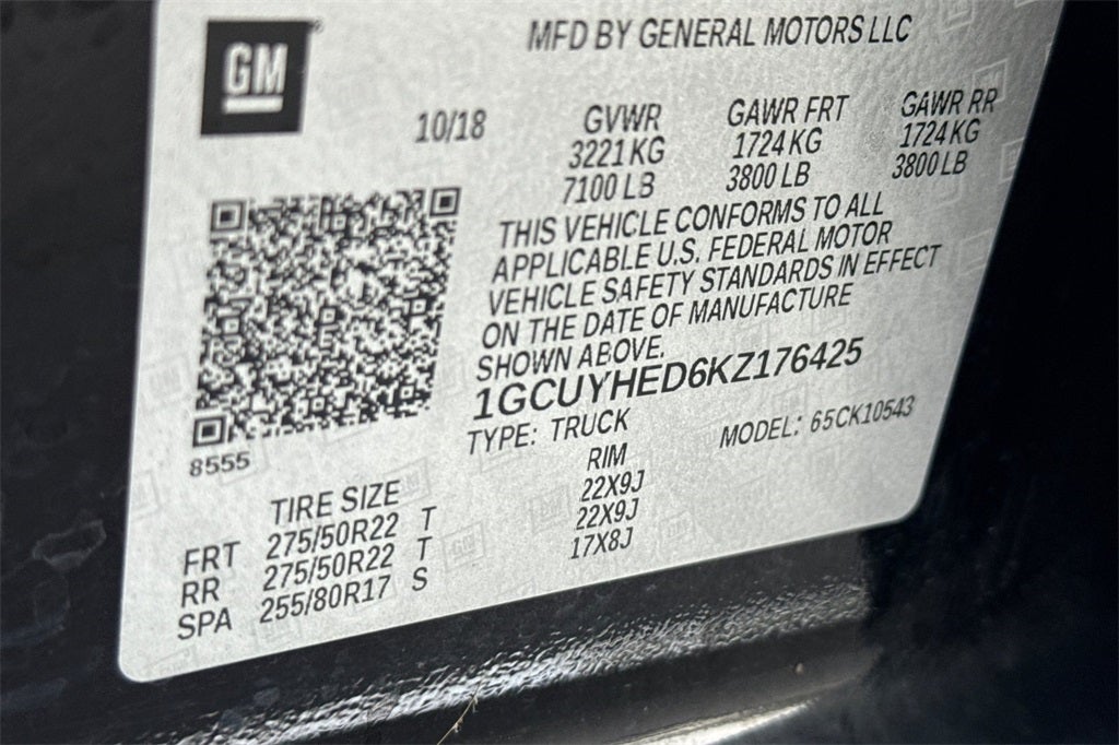 2019 Chevrolet Silverado 1500 High Country