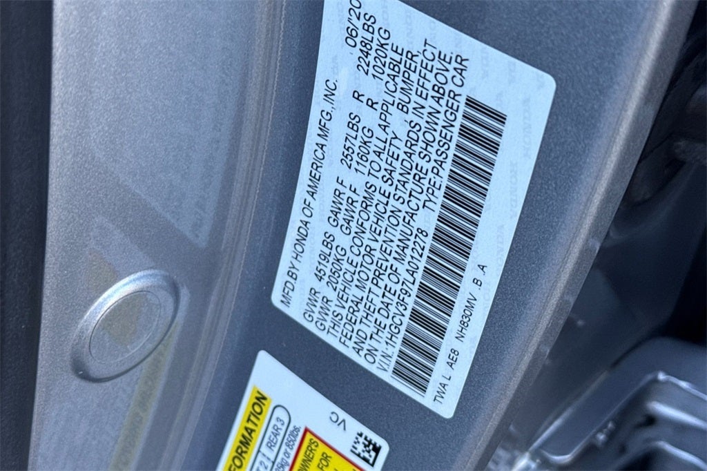 2020 Honda Accord Hybrid Touring