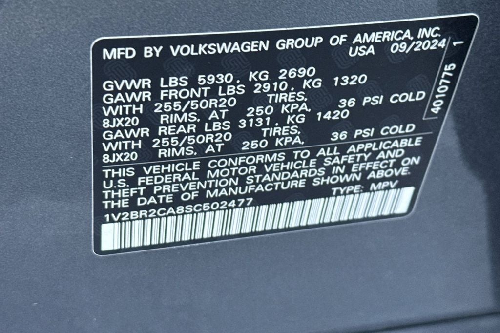 2025 Volkswagen Atlas 2.0T SEL