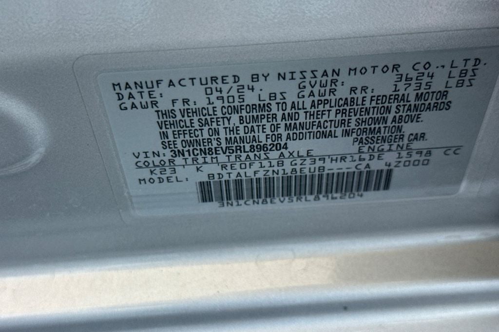 2024 Nissan Versa 1.6 SV