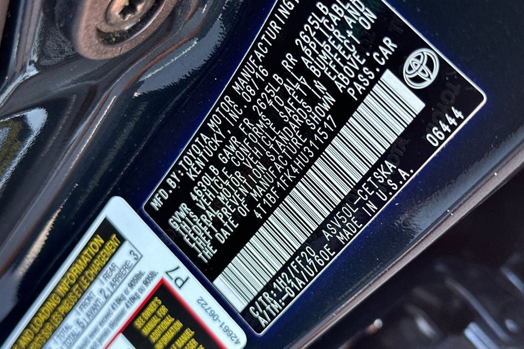 2017 Toyota Camry SE