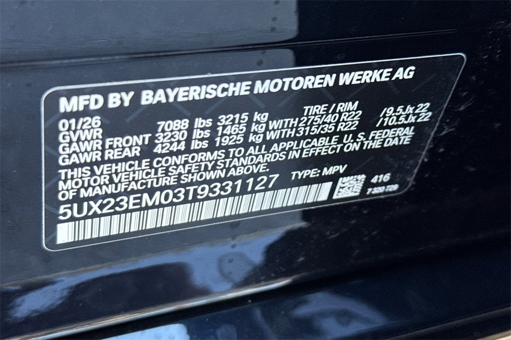 2026 BMW X7 xDrive40i