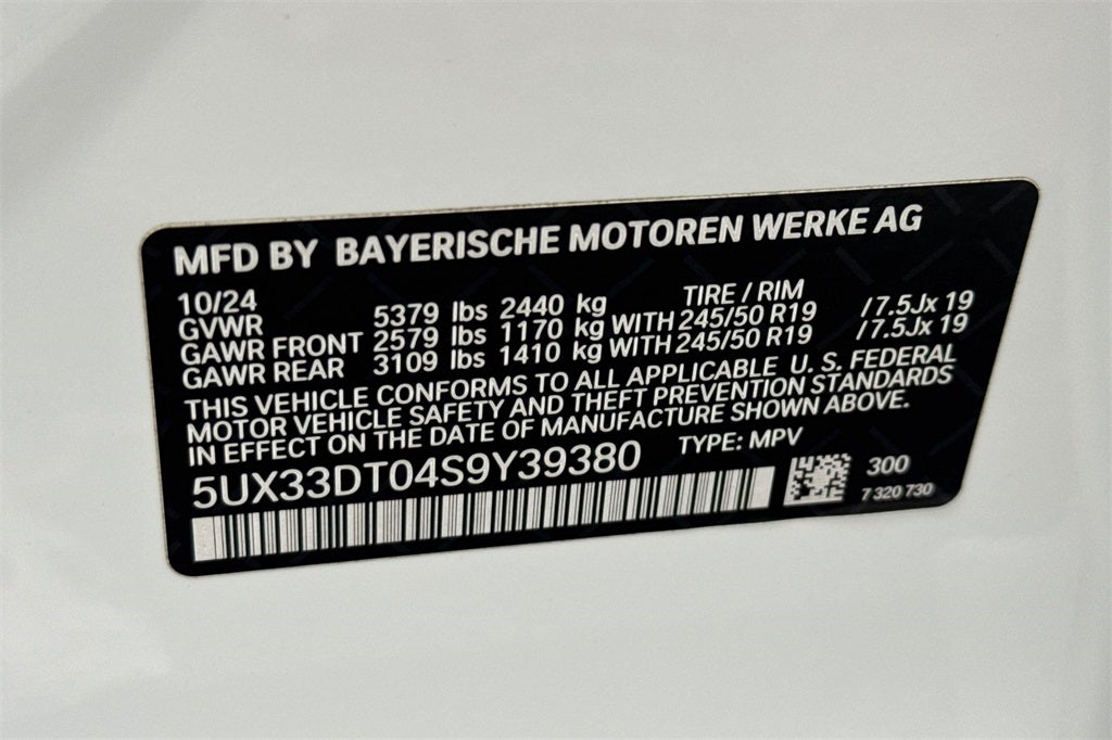 2025 BMW X4 xDrive30i