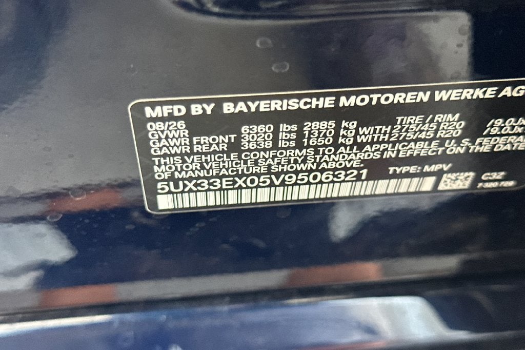 2027 BMW X6 xDrive40i
