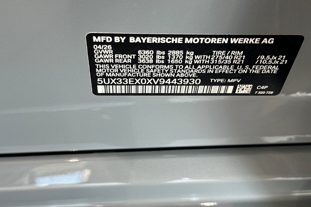 2027 BMW X6 xDrive40i