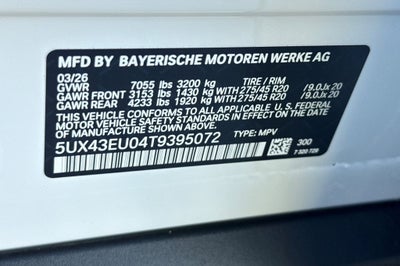 2026 BMW X5 xDrive50e