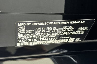 2026 BMW X5 xDrive50e