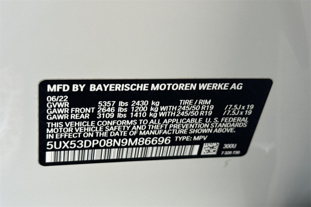 2022 BMW X3 xDrive30i