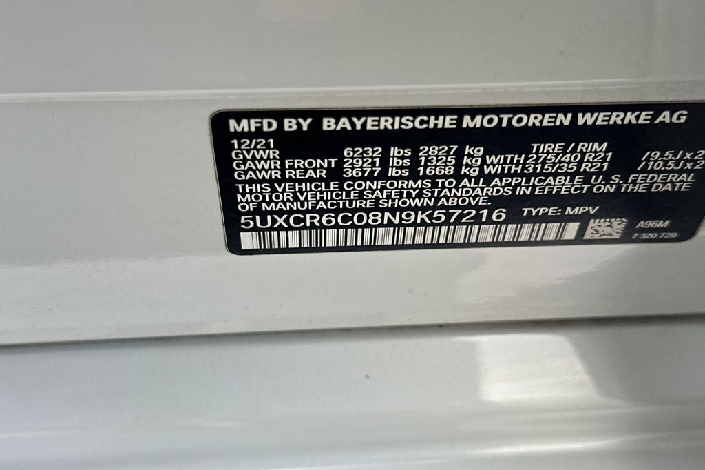 2022 BMW X5 xDrive40i