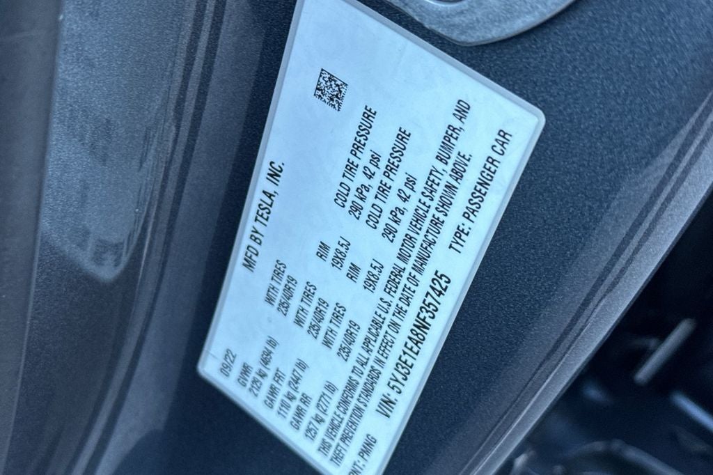 2022 Tesla Model 3 Base