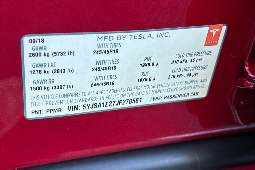2018 Tesla Model S 75D