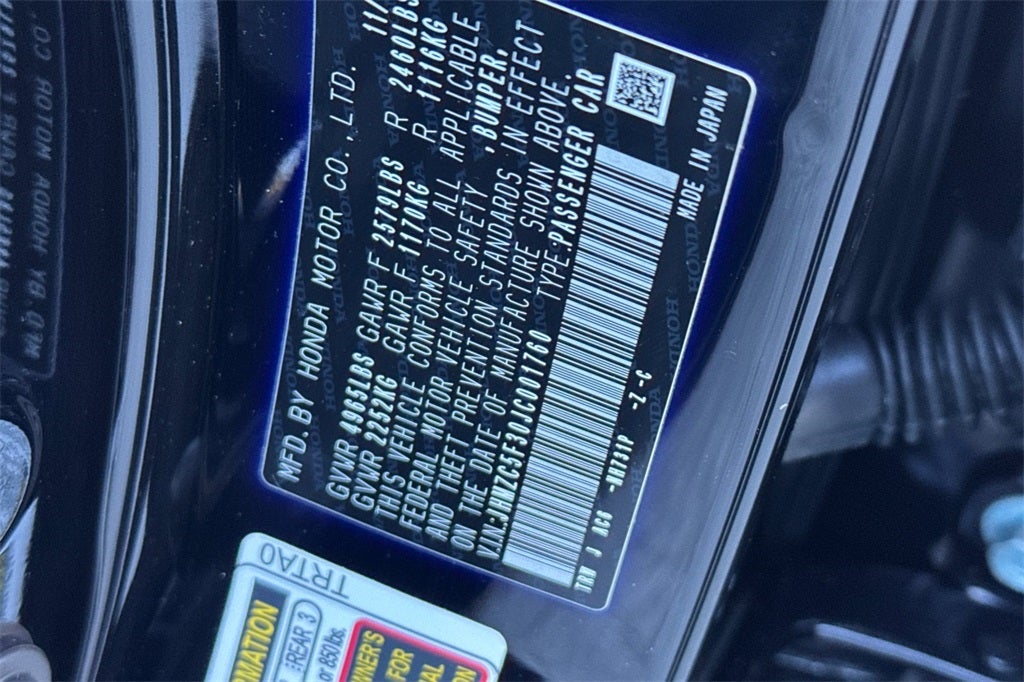 2018 Honda Clarity Plug-In Hybrid Touring