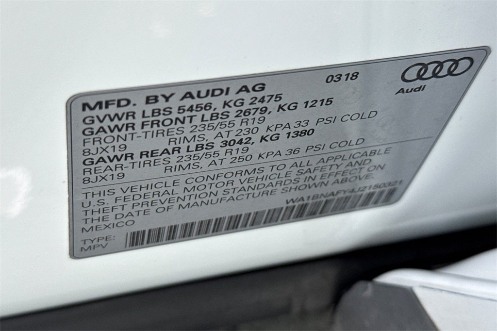 2018 Audi Q5 2.0T Premium Plus quattro