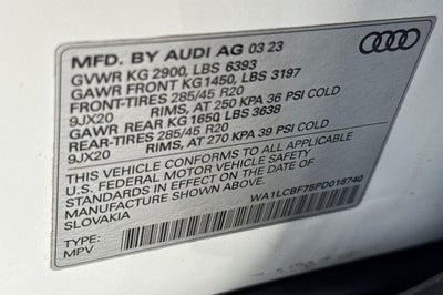 2023 Audi Q7 45 Premium Plus quattro