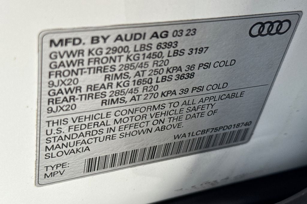 2023 Audi Q7 45 Premium Plus quattro