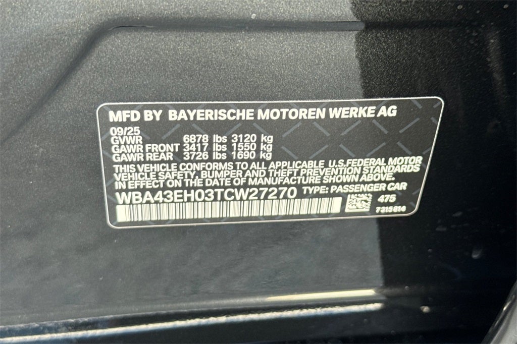 2026 BMW 7 Series 750e xDrive