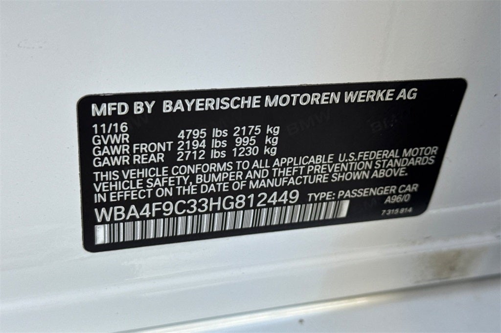 2017 BMW 4 Series 430i Gran Coupe