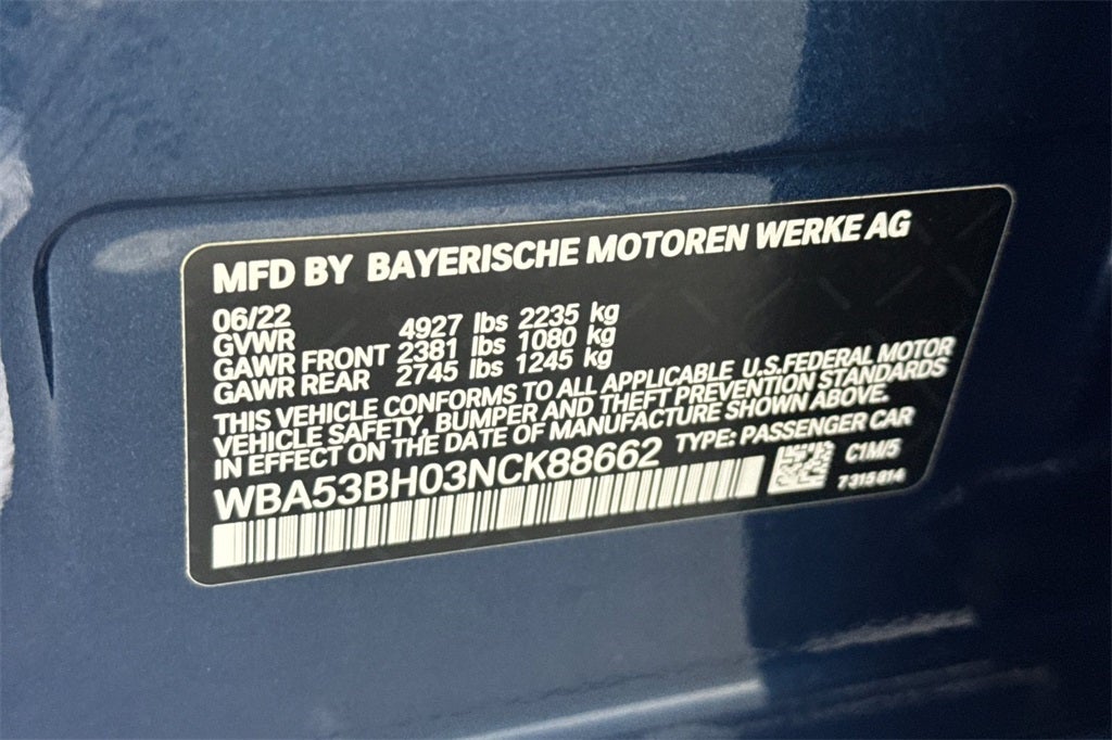 2022 BMW 5 Series 530i
