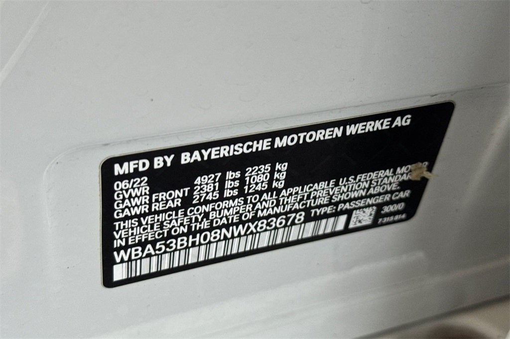 2022 BMW 5 Series 530i