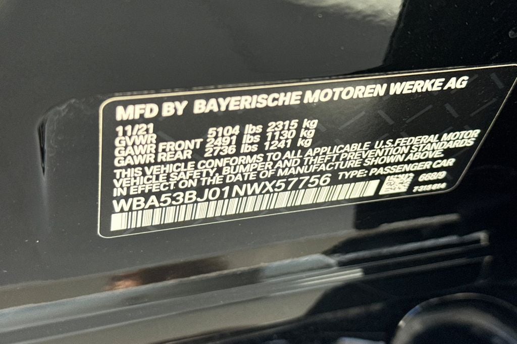 2022 BMW 5 Series 540i