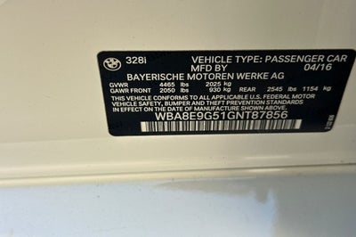 2016 BMW 3 Series 328i