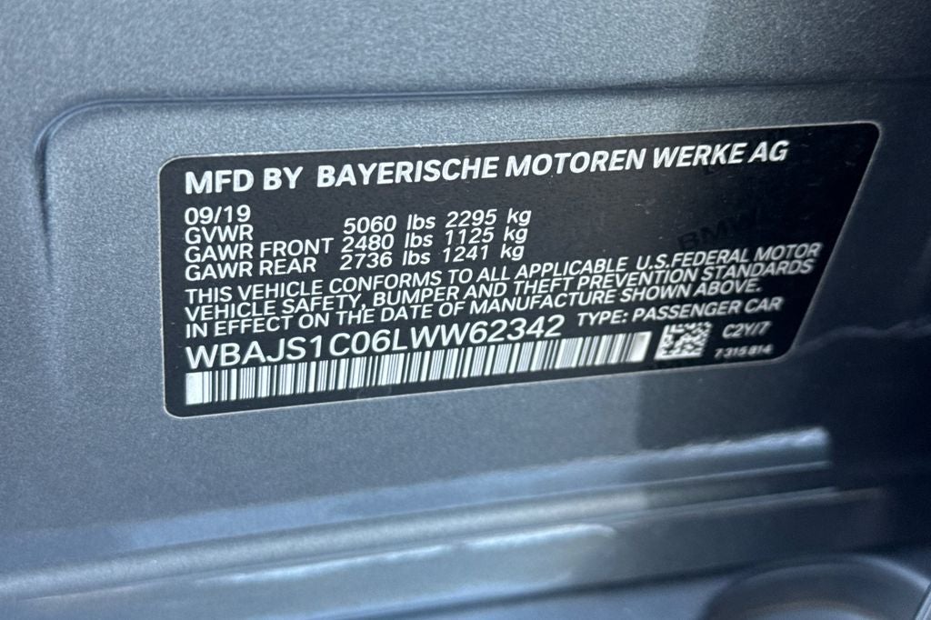 2020 BMW 5 Series 540i